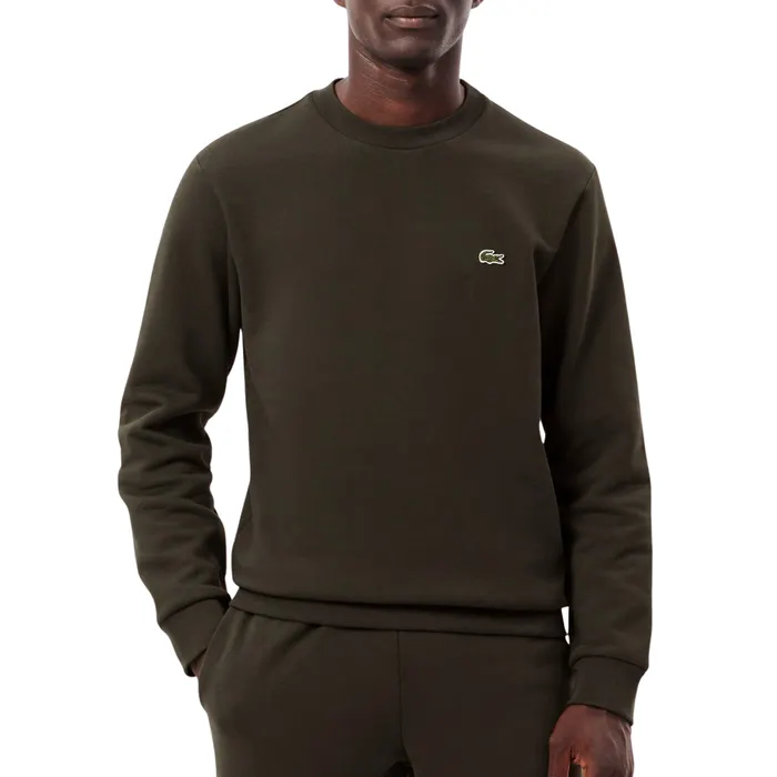Lacoste Bio Cotton Fleece Crew Sweater Heren