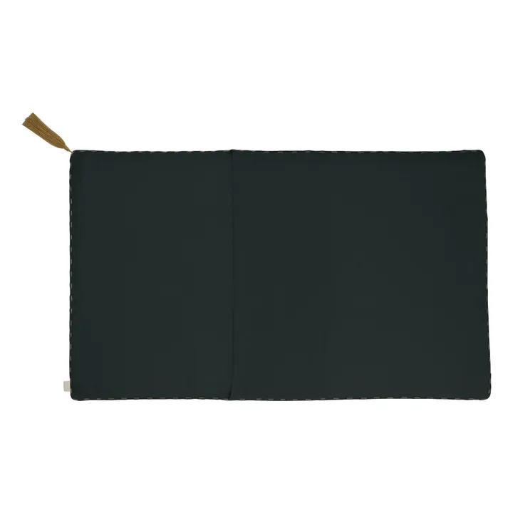 Numero 74 Coussin rectangulaire en coton bio | Dark Grey S021