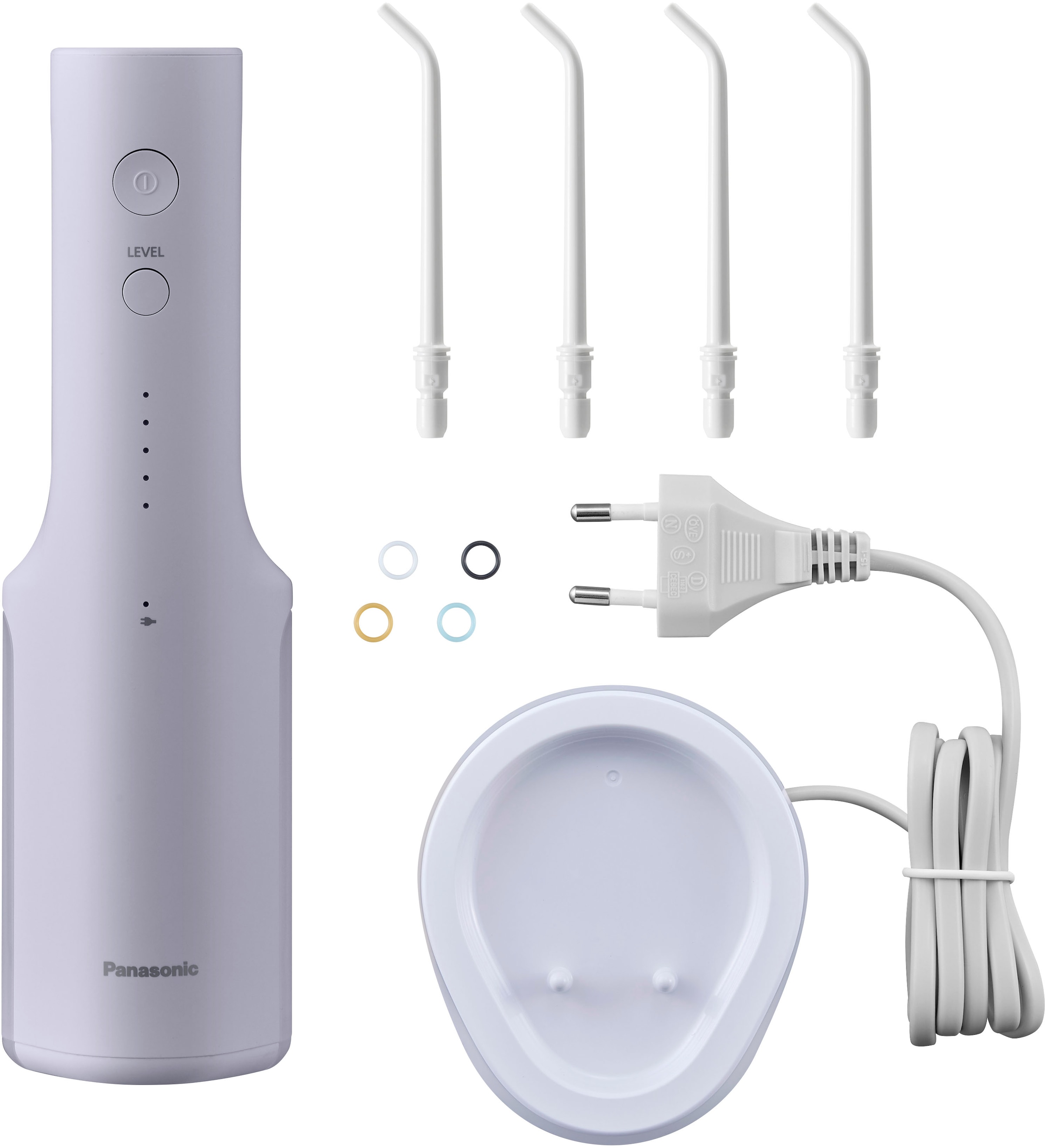 Panasonic Munddusche »EW-DJ27-V303« 4 Stk. Aufsätze Kabellos, 5 Stufen, 200 ml Wassertank, kontaktloses Laden