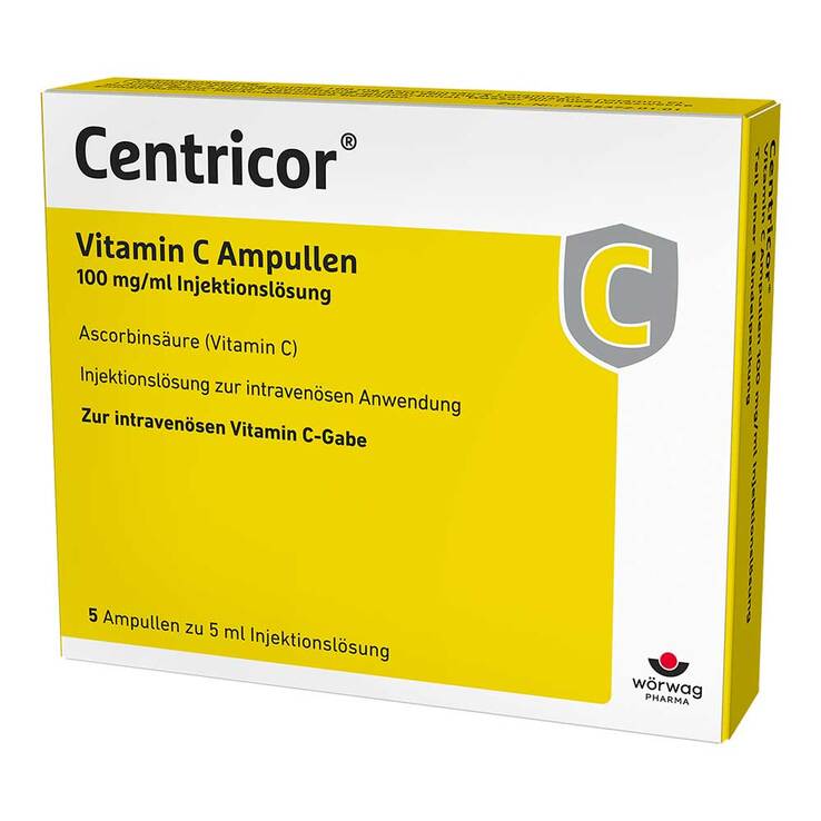 Centricor® Vitamin C Ampullen 100 mg/ml Injektionslösung , 5X5 ml