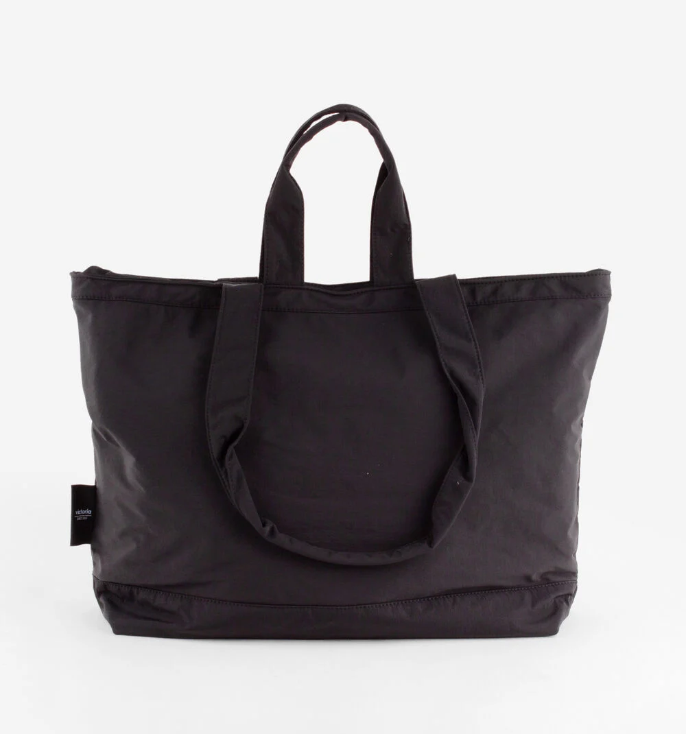 SAC SHOPPING NYLON BRODÉ Sac shopping pour femme NEGRO