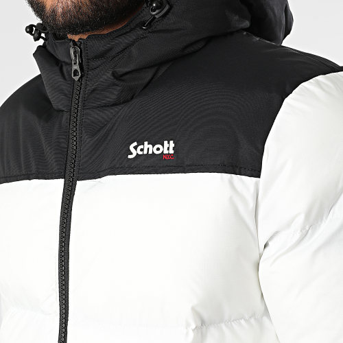 Doudoune Capuche Utah 2 Blanc Noir
