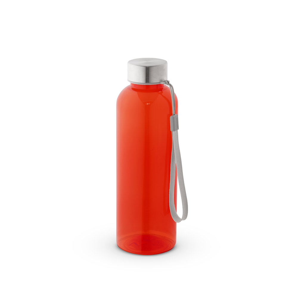 hi!dea 54326 - Bouteille PET recyclé (100% rPET) translucide, finition brillante 600 mL