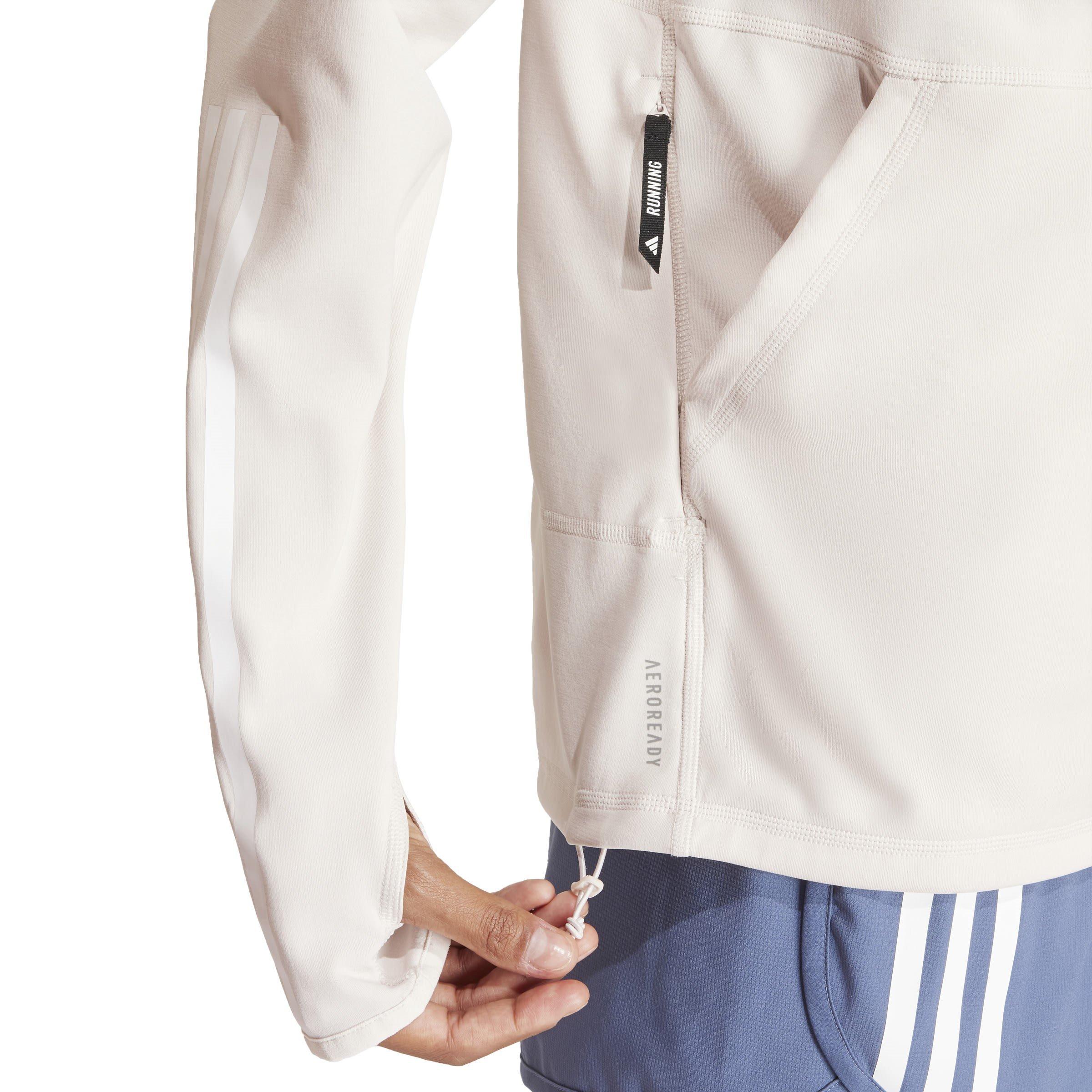 adidas Own The Run 3 Stripes Hoodie Womens
