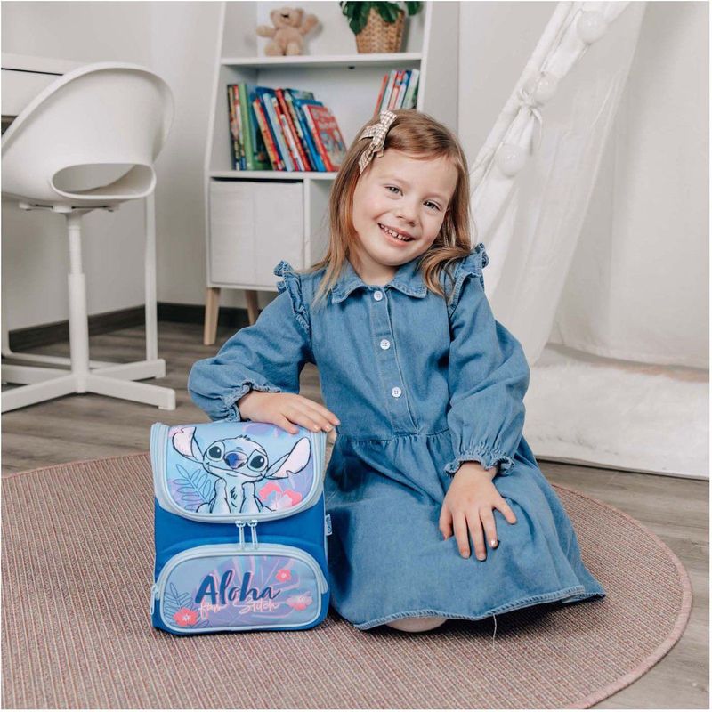 Scooli - CUTIE - Kleuterschoolrugzak - Stitch - Gewatteerde Schouderbanden - 6 Liter