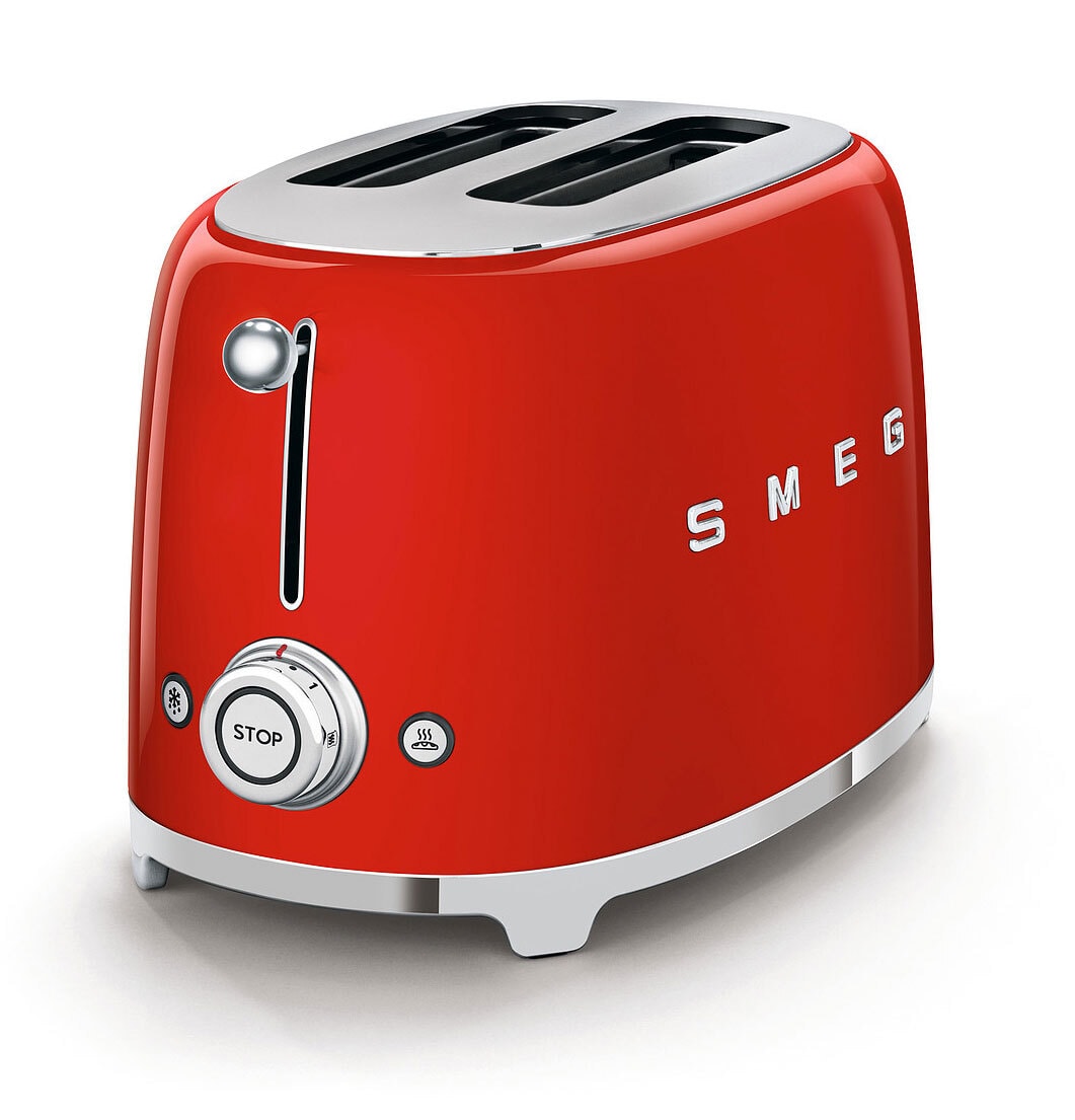 SMEG Toaster 2-Schlitz KOMPAKT rot