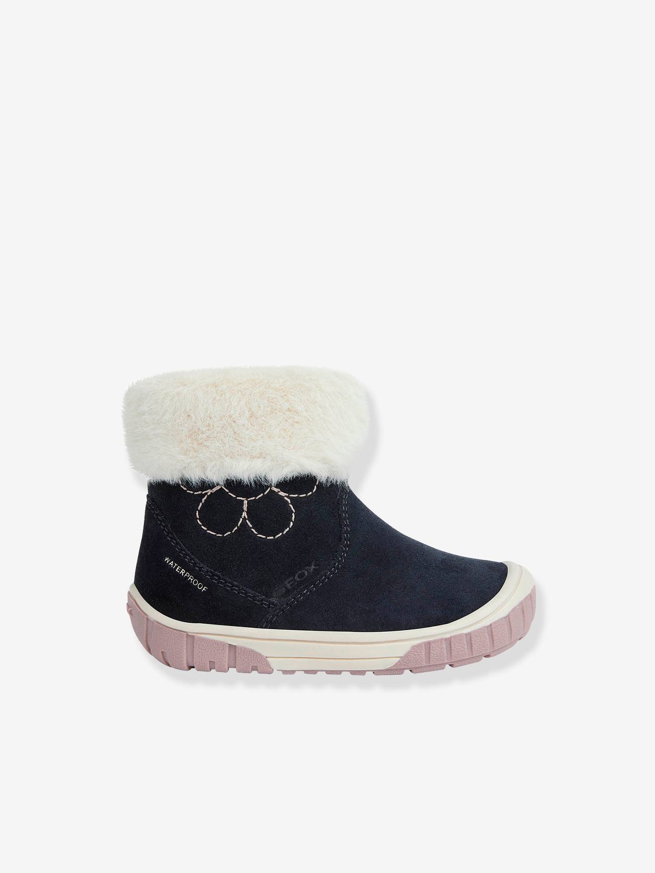 Botas de cano curto Omar Girl WPF GEOX® para bebê menina, azul marinho