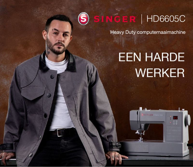 Singer - HD 6805 - Elektronische Naaimachine - Zwart - Robuust en Praktisch