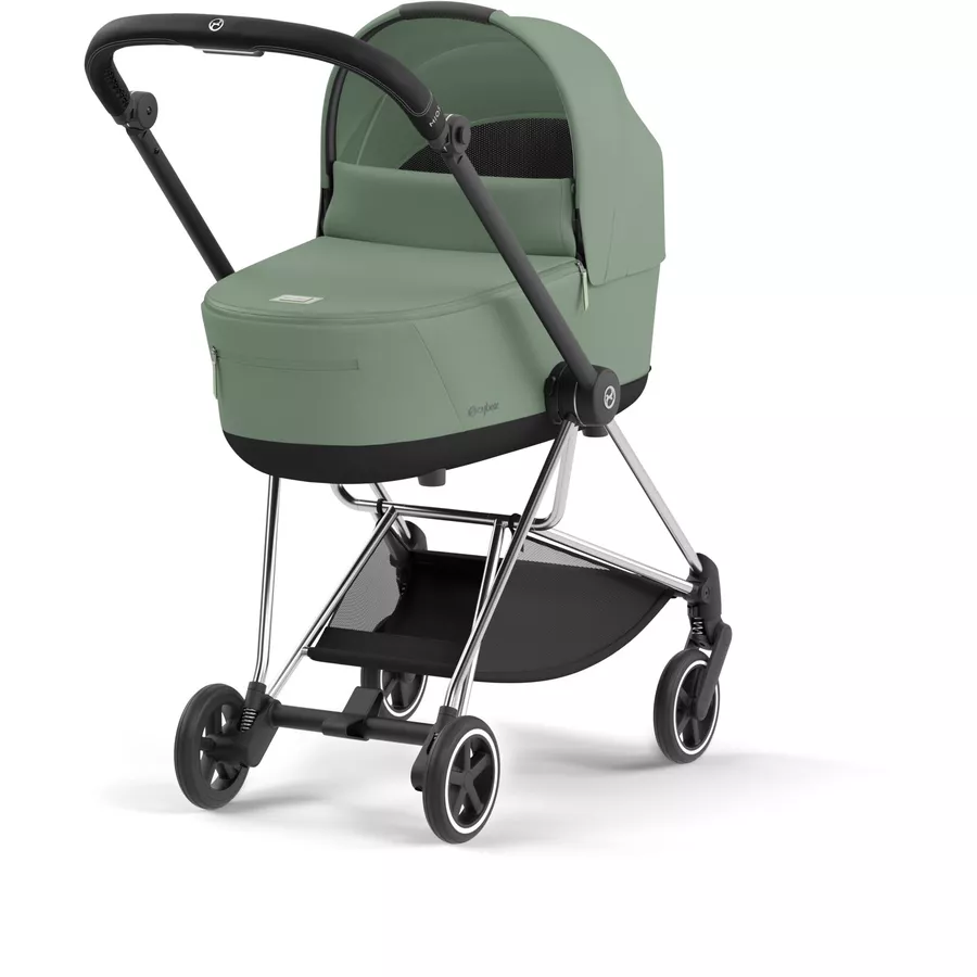 cybex PLATINUM Kombikinderwagen New Mios Chrome Black Leaf Green