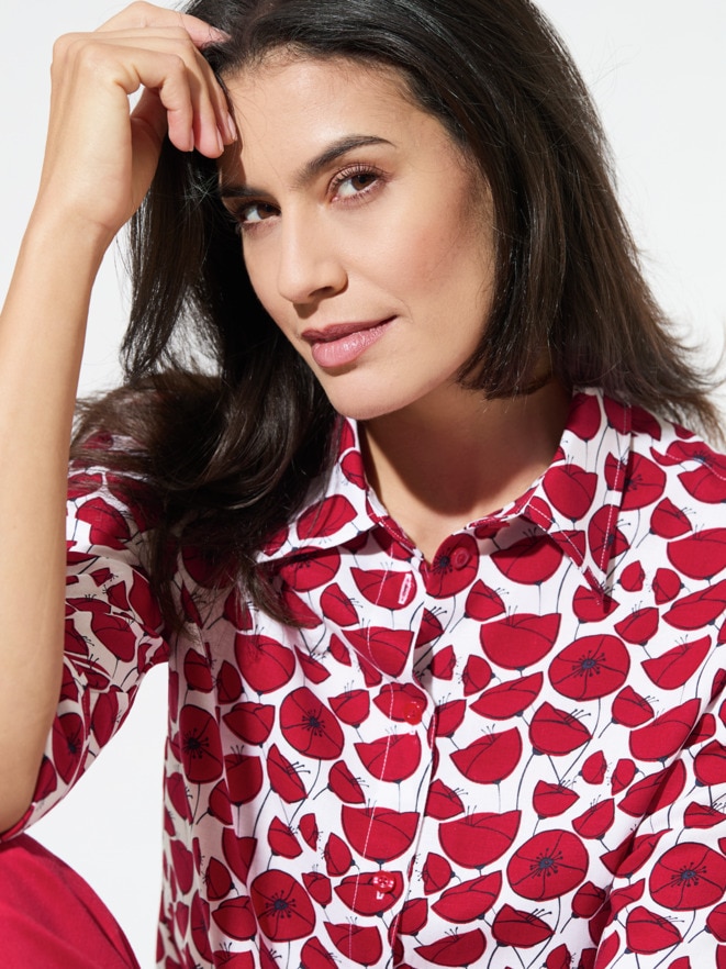 Bequem-Bluse Edel-Leinen