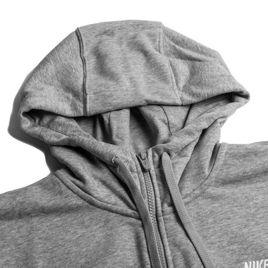 Nike Sweat à Capuche NSW Club FZ - Gris/Argenté/Blanc