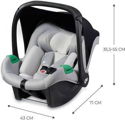 Kinderkraft MINK PRO i-Size Babybilstol, Grey