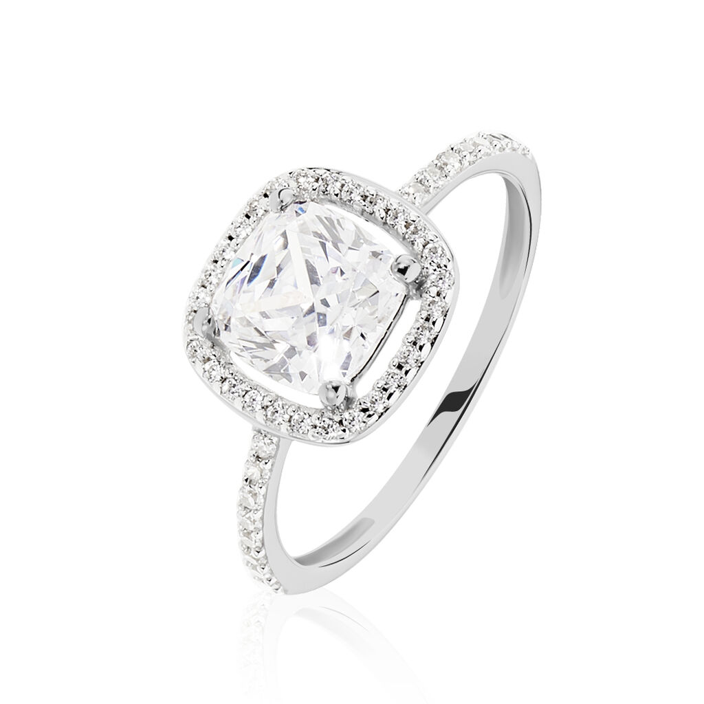 Bague Adrienne Or Blanc Oxyde De Zirconium