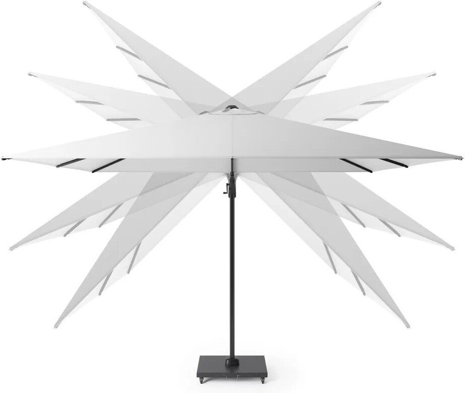 Platinum Sun & Shade zweefparasol Challenger T2 crème 98+UV 300 x 300 x 265 cm