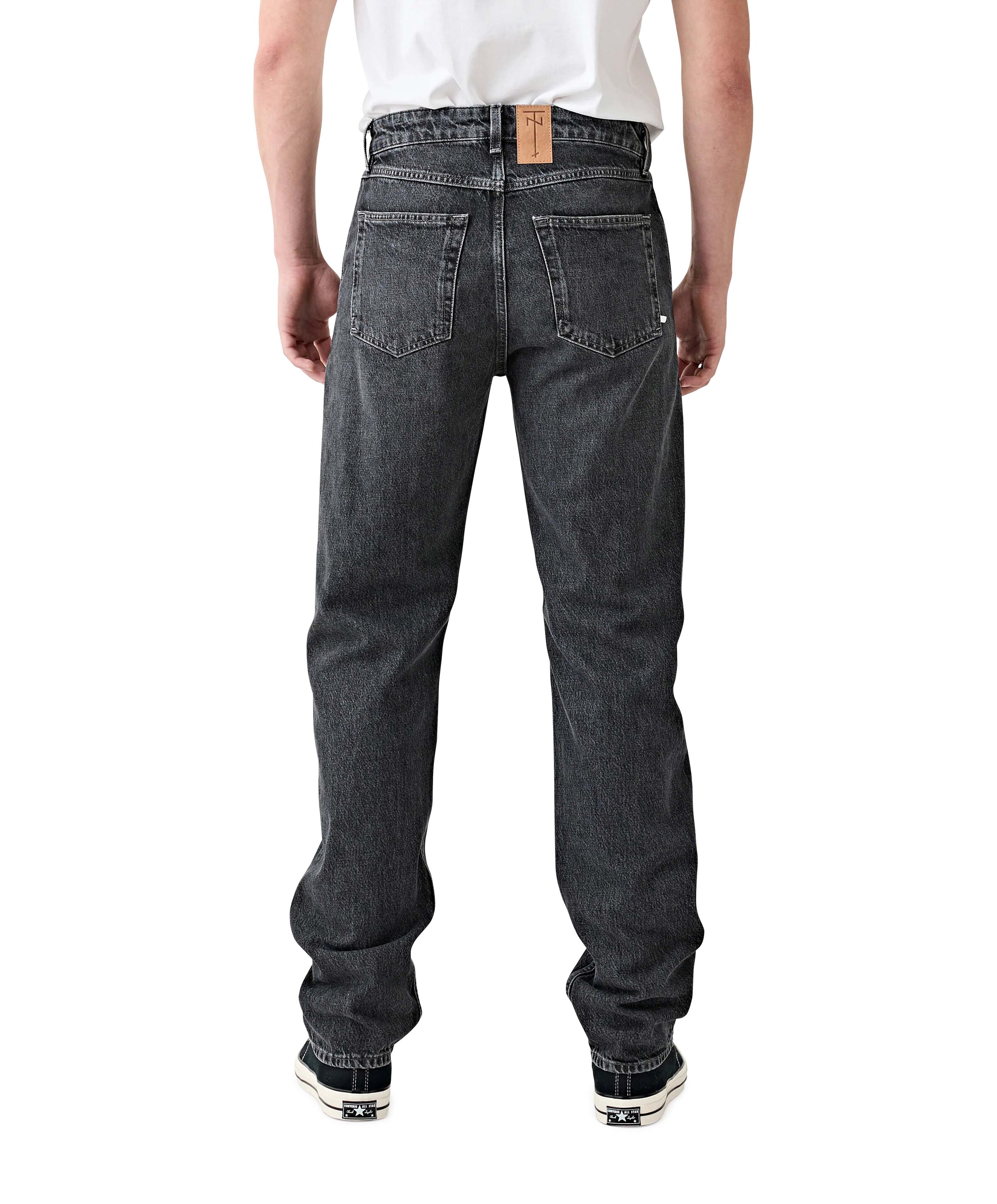 Tenue. heren jeans grijs
