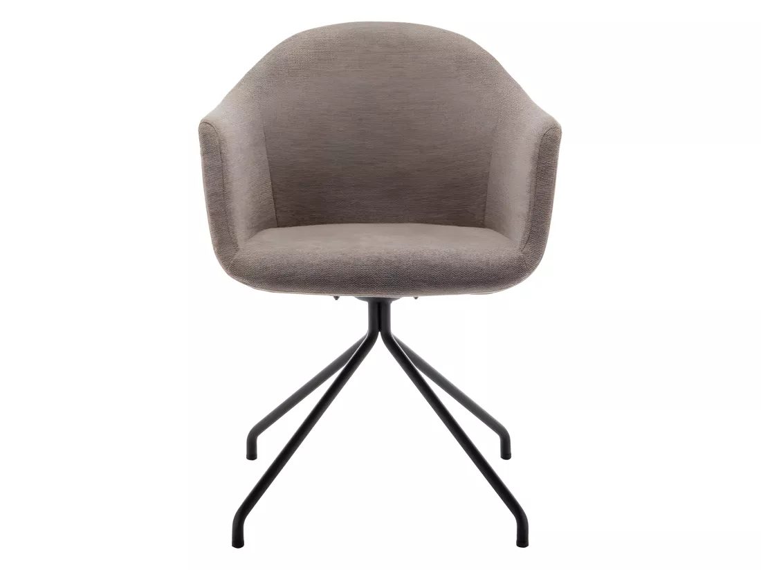 Kooij - Chaise de bureau en tissu et métal - Taupe