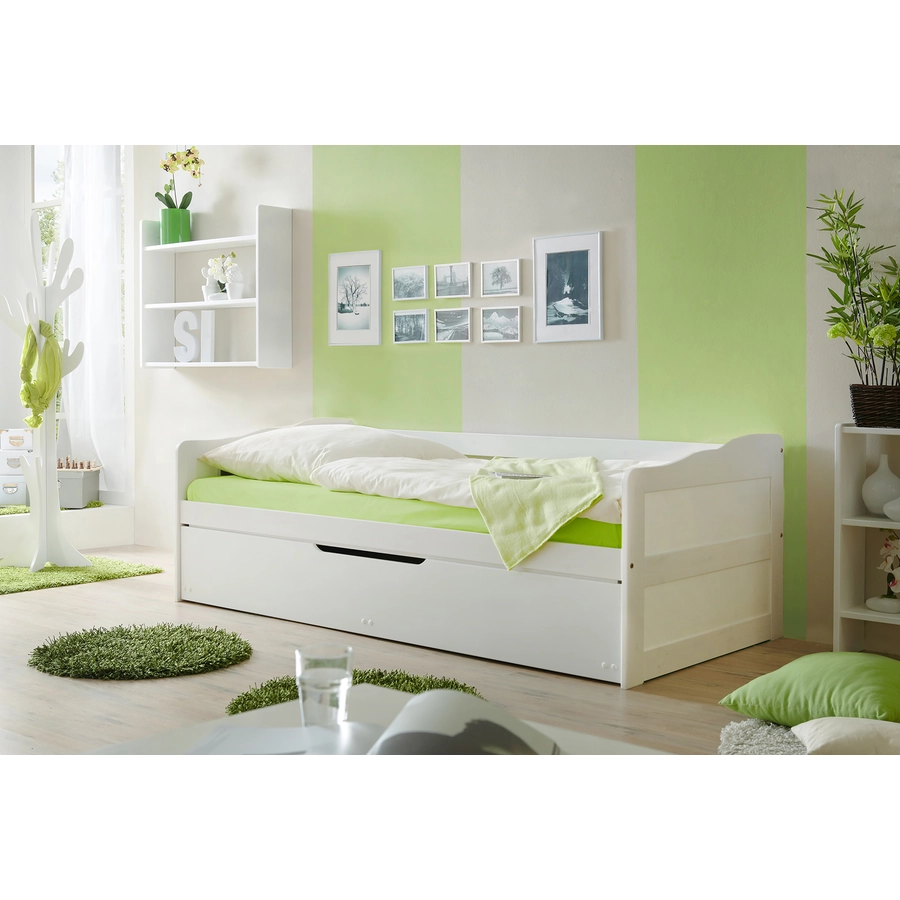 TICAA Sofabett Marianne Kiefer Weiß Weiß