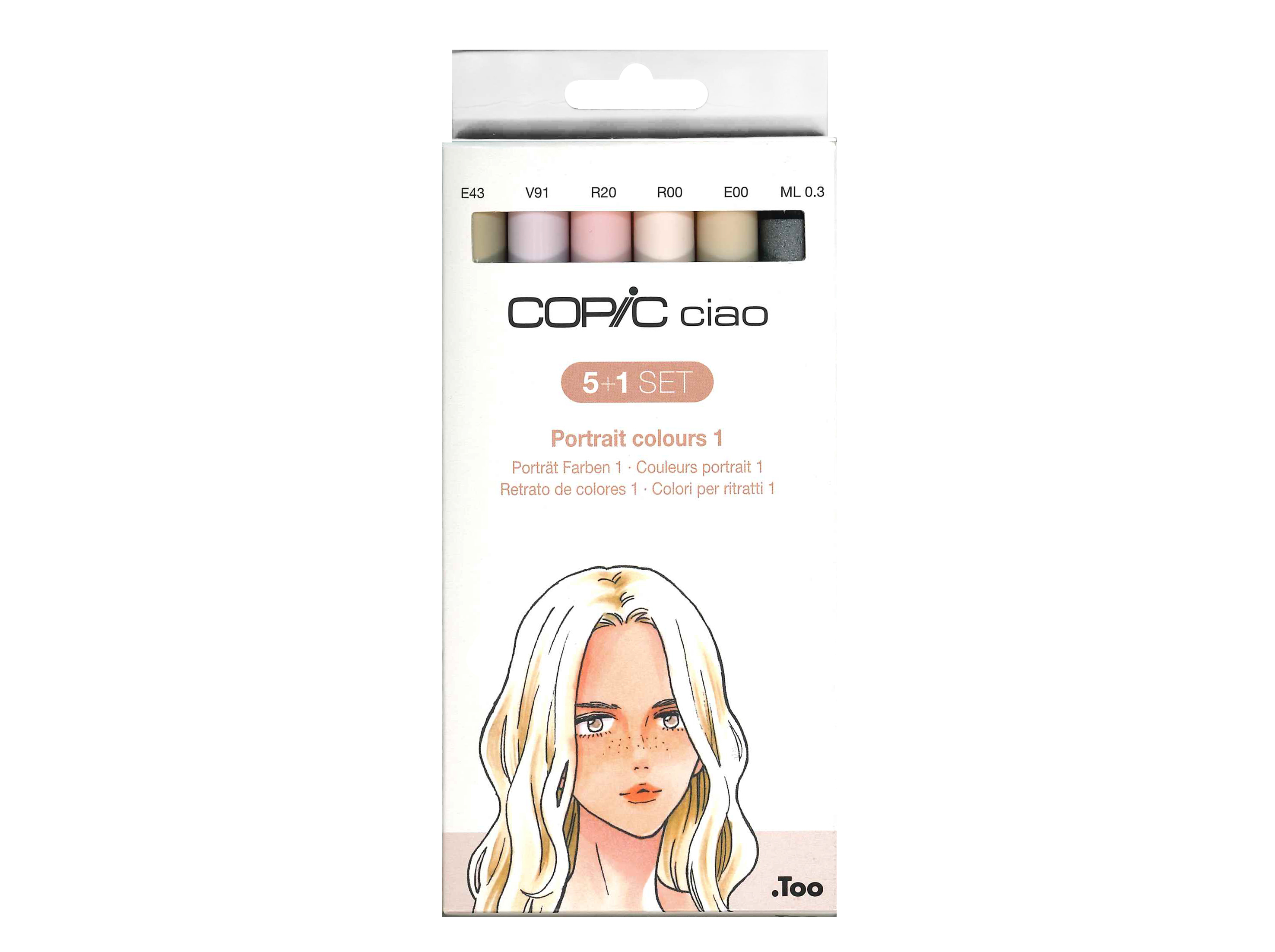 CONJUNTO MARCADOR COPIC PELE 5 1 UNIDADES