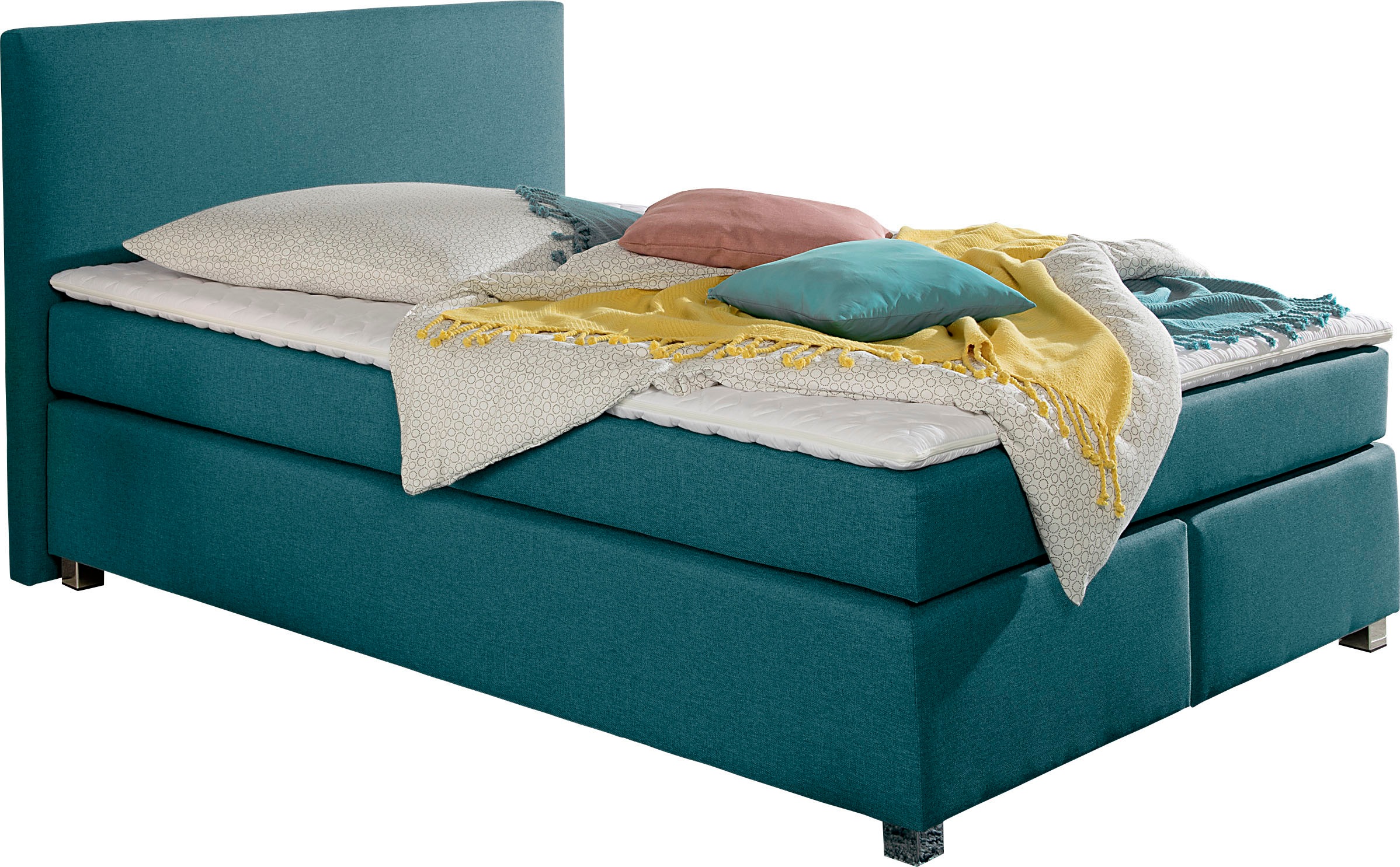 INOSIGN Boxspringbett »Eliana« inkl. Topper, in 4 Breiten, 3 Matratzenarten und 2 Härtegraden