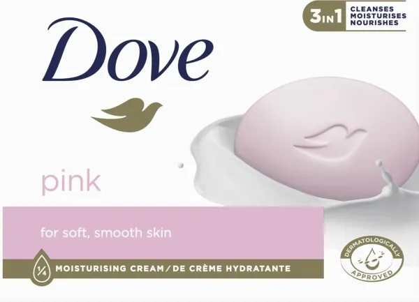 Dove Creamy 3in1 Bar Soap - Pink 90g
