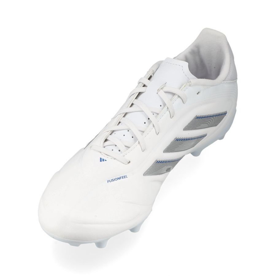 adidas Copa Pure League III FG/AG Polar Victory - Blanc/Argenté/Bleu Enfant