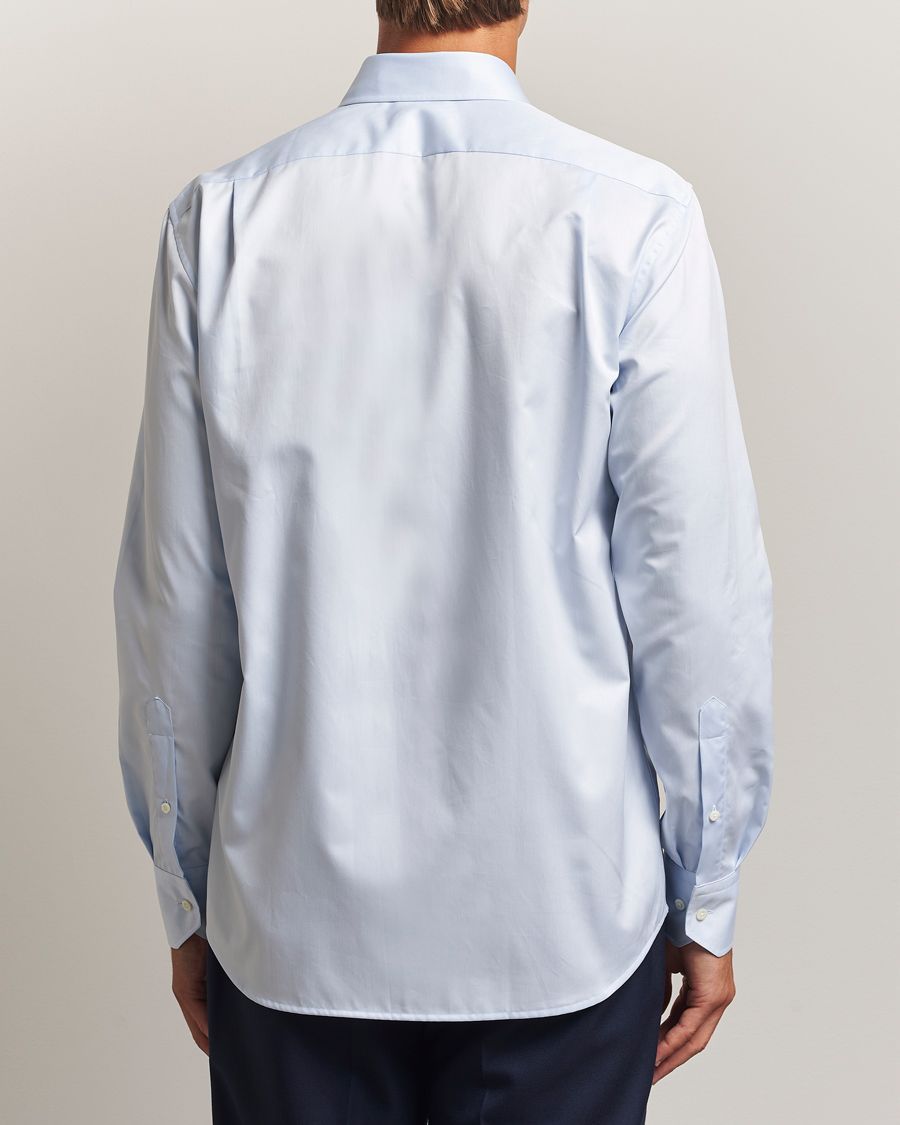 Stenströms Regular Fit Cotton Twill Shirt Blue