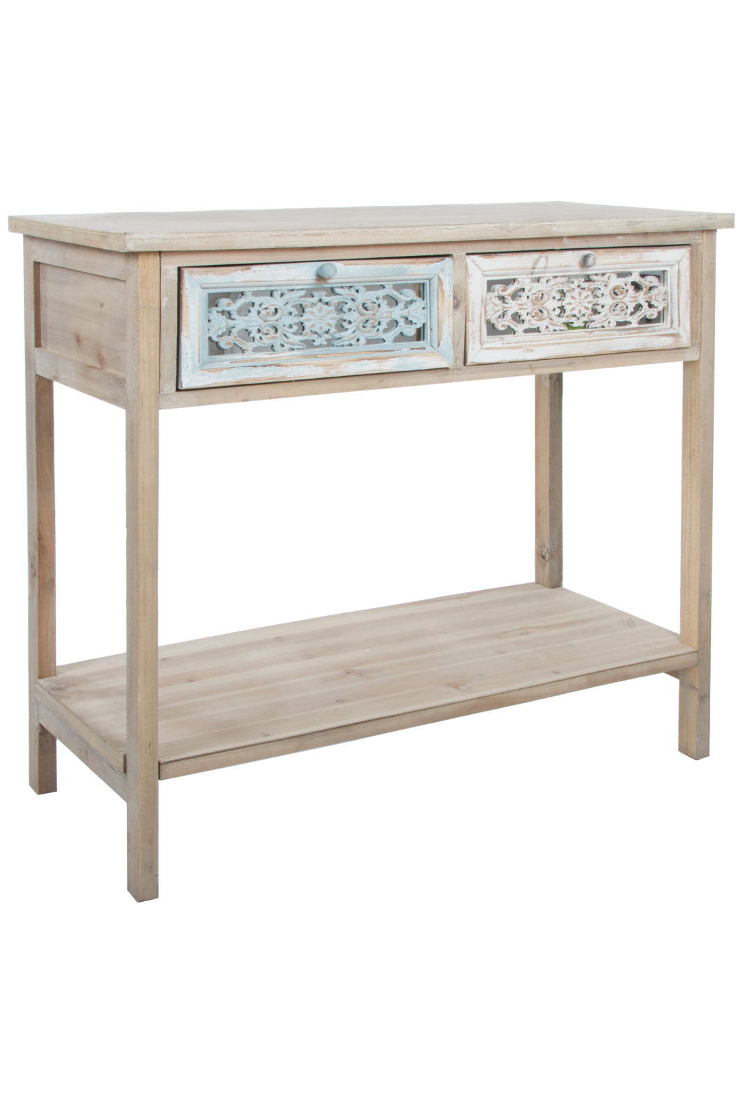 Konsolentisch LENA - natur - 2 Schubkästen