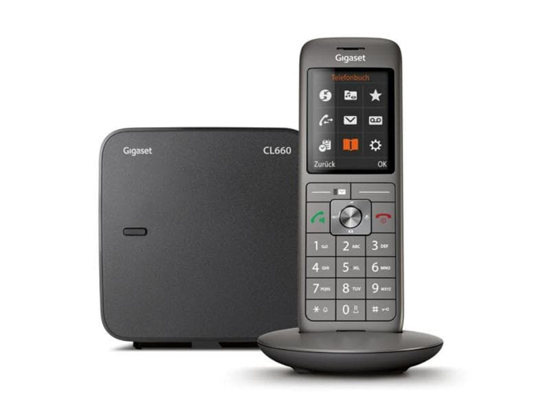 Gigaset Schnurlostelefon CL660 Silber Moderner Blickfang – perfekt individuell einstellbar