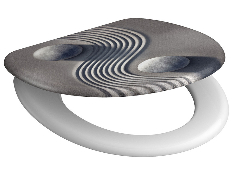 WC zitting duroplast, met soft-close-mechanisme