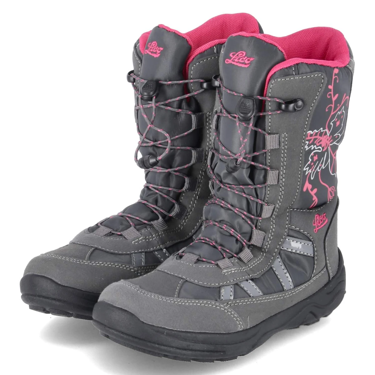 LicoWinterboot ALDINA - grau/pink