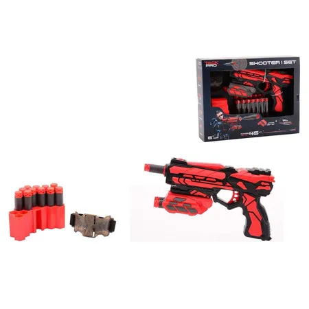 Johntoy Tack Pro Shooter 1 mit 14 Darts und Zubehör, 18 cm