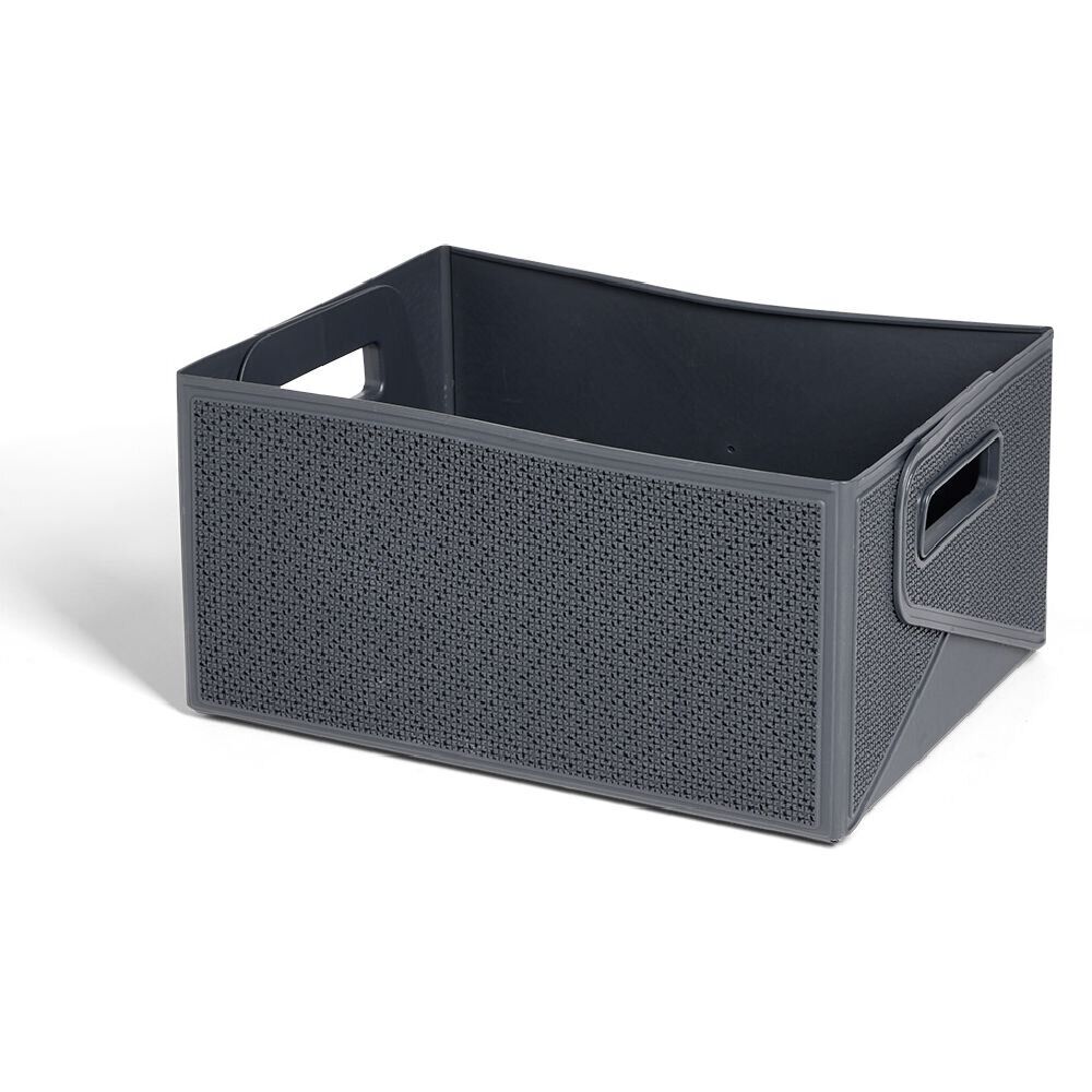 Panière flexible pliable plastique 32x16x24cm - 4 coloris