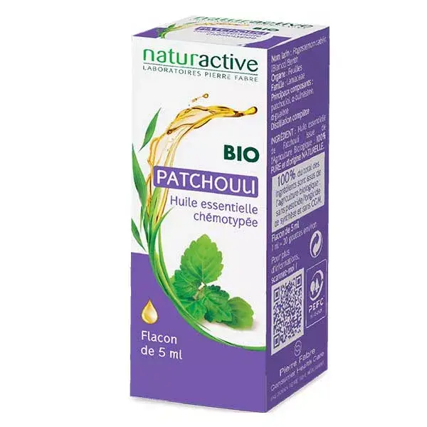 Óleo Essencial de Patchouli Orgânico Naturaactive 5ml