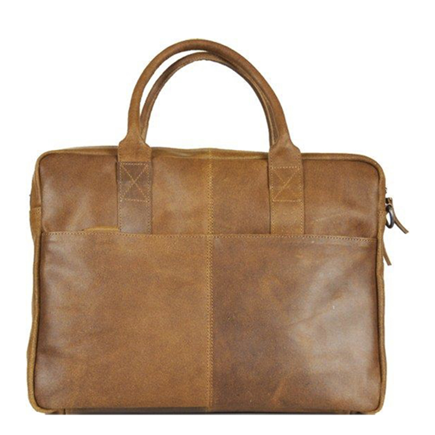 DSTRCT Limited Double Zip 15'' Laptoptas cognac