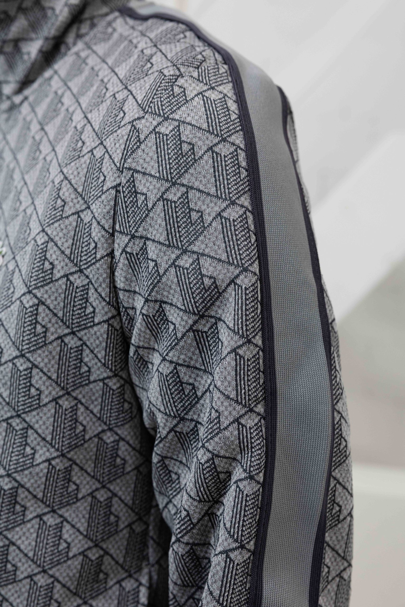 Lacoste Paris Jacquard Trainingspak Heren Grijs