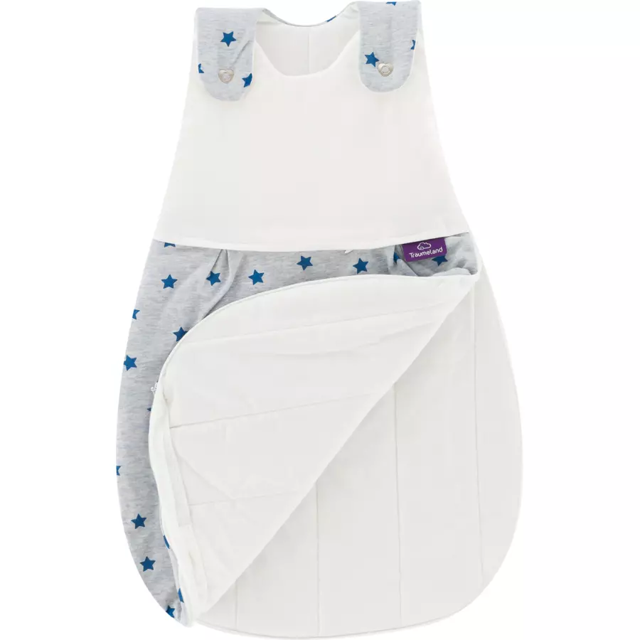 Träumeland Schlafsack-Set 3tlg. Liebmich Sternentraum blau