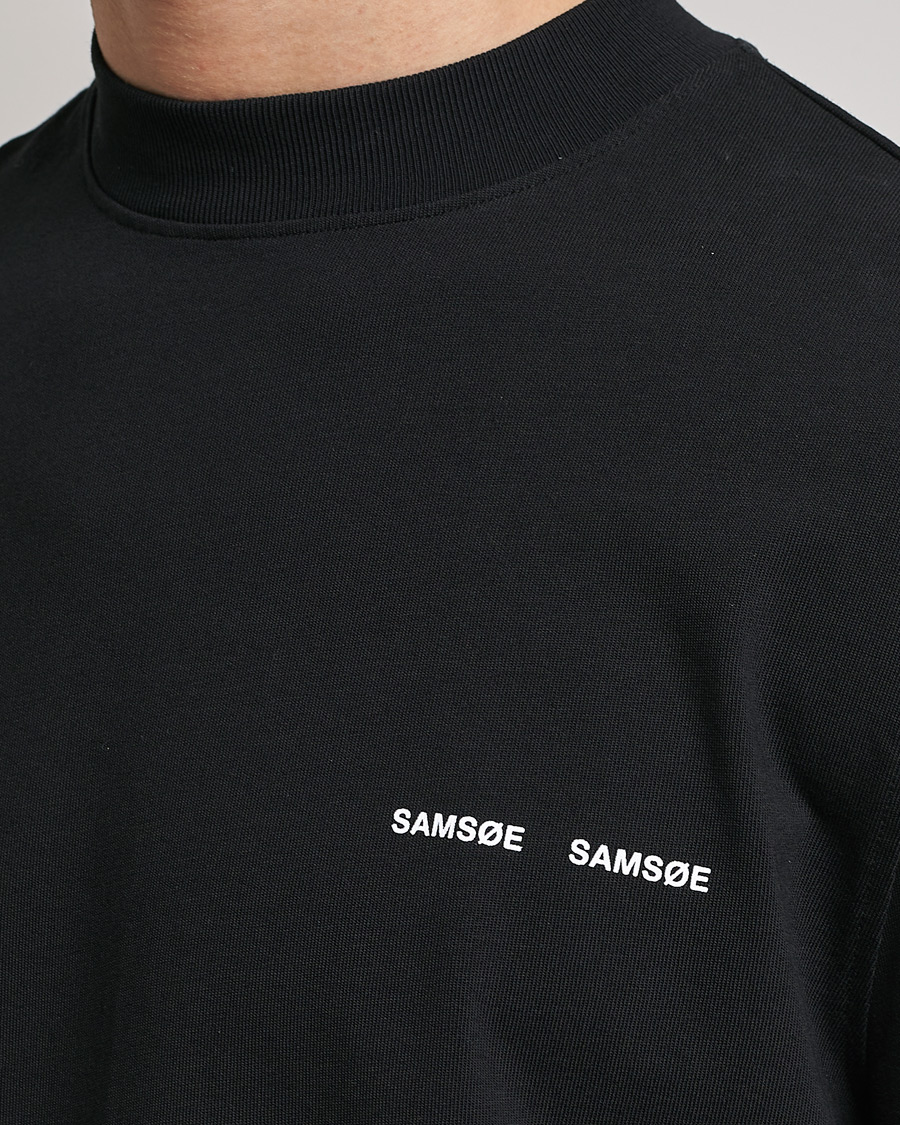 Samsøe Samsøe Norsbro Long Sleeve Organic Cotton Tee Black
