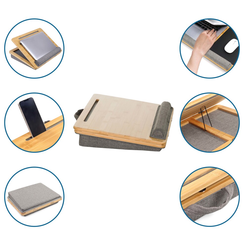 Laptopunterlage COMFILAP III Bambus, Stoff hjh OFFICE