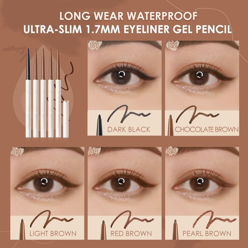 FOCALLURE - Nieuwe perfect gedefinieerde gel eyeliner - 3 kleuren