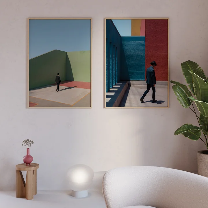 Paper Collective - Primary Spaces Poster, 30 x 40 cm