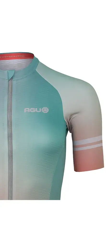AGU Gradient Performance Fietsshirt Korte Mouwen Groen/Multi Dames