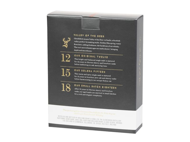 Glenfiddich Tasting Collection 3 x 5 cl Probierset mit 3 Single Malt Sorten