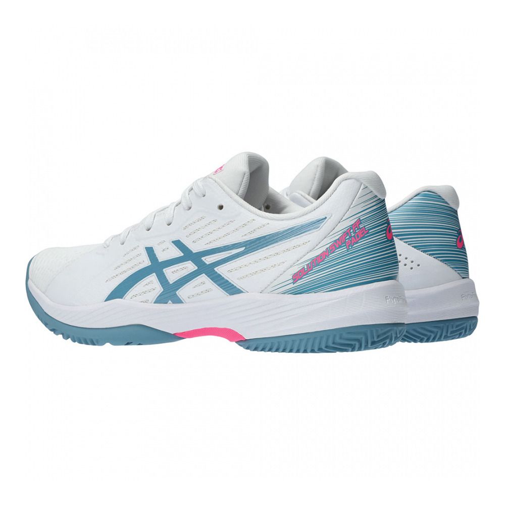 Asics SOLUTION SWIFT FF PADEL - Chaussures de padel Femme white/gris blue