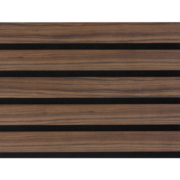 Lattenwand Decowall Acoustic Advanced walnoot 260x30cm, 2 stuks (1.56m2)