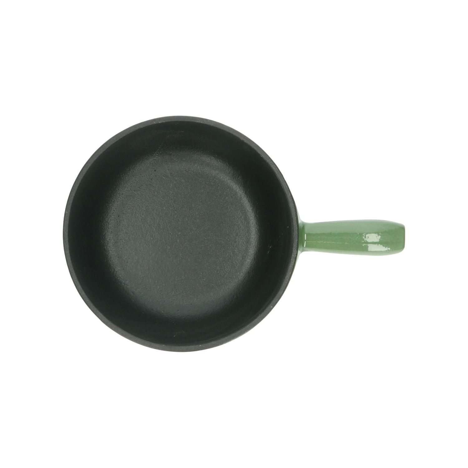 Fonduepan, gietijzer, groen