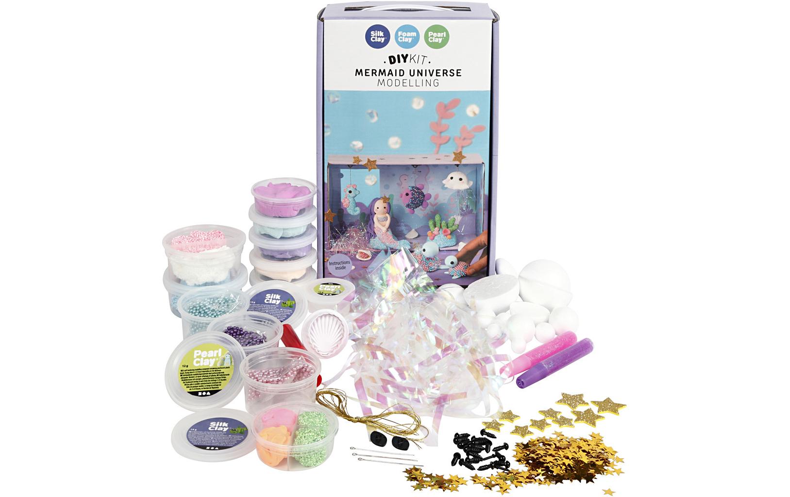 Modellier-Set Foam & Silk Clay Set MeerjungfrauenweltMaterialset Meerjungfrauen-Welt
