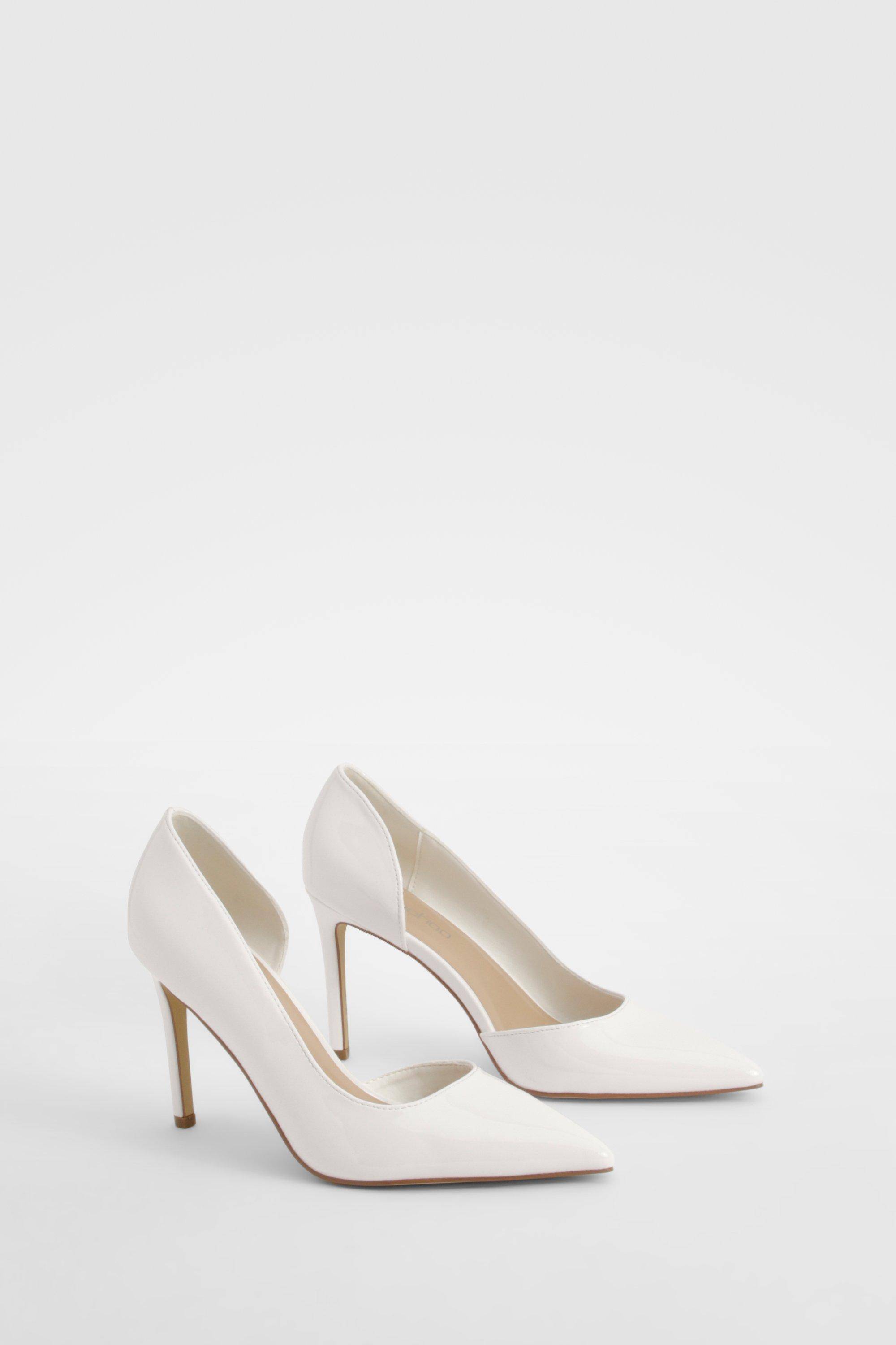 boohoo Escarpin Vernis À Découpe Mi-hauteur Basique
