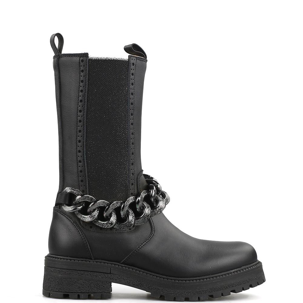 Zecchino d'Oro 6113 boots Zwart - Zilver