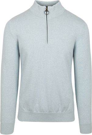 Barbour Half Zip Trui Lichtblauw MKN1074-BU61 kopen