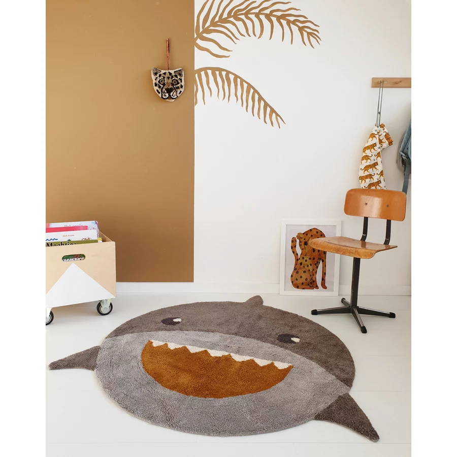 Tapis Petit Kinderteppich Shark grey Ø 110 cm
